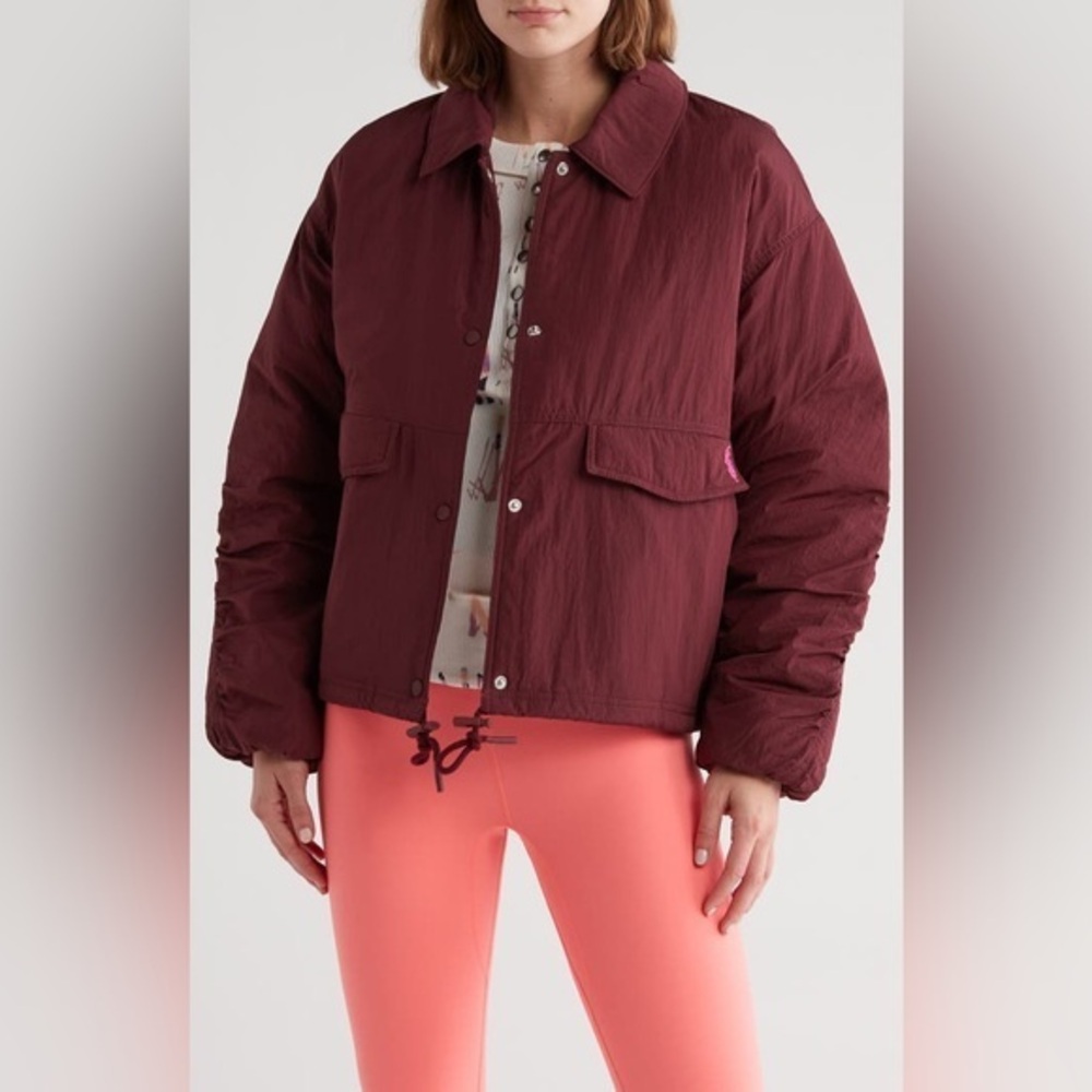 Free People Movement Off the Bleachers Coaches Jacket